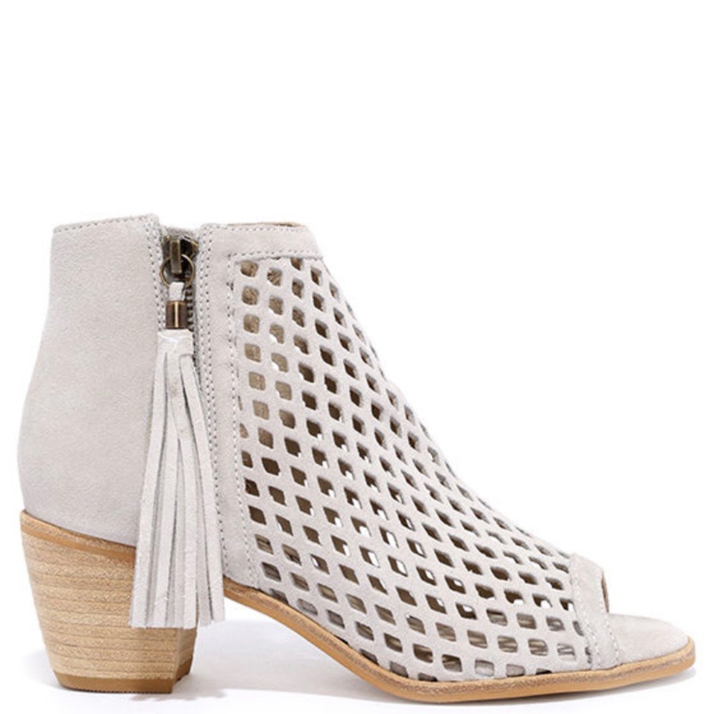 Matisse Indie Ivory Suede Sandal Stacked Heel 8